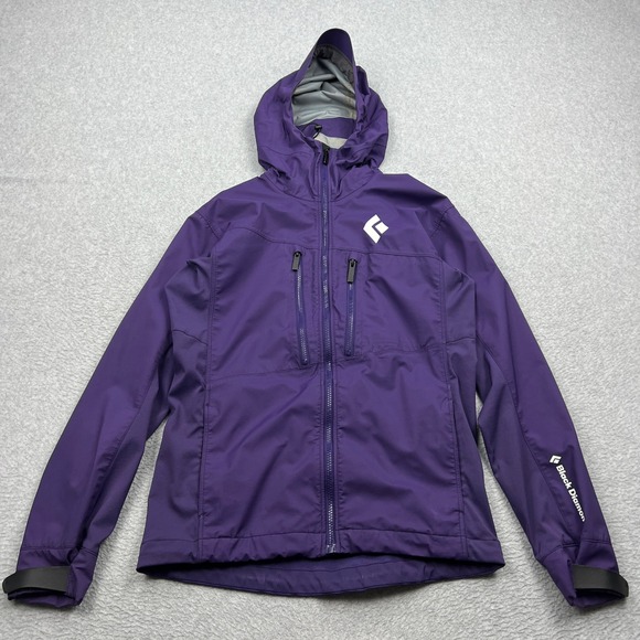 Black Diamond Other - Black Diamond Dawn Patrol Hybrid Shell Jacket Mens Small Purple Hooded Schoeller